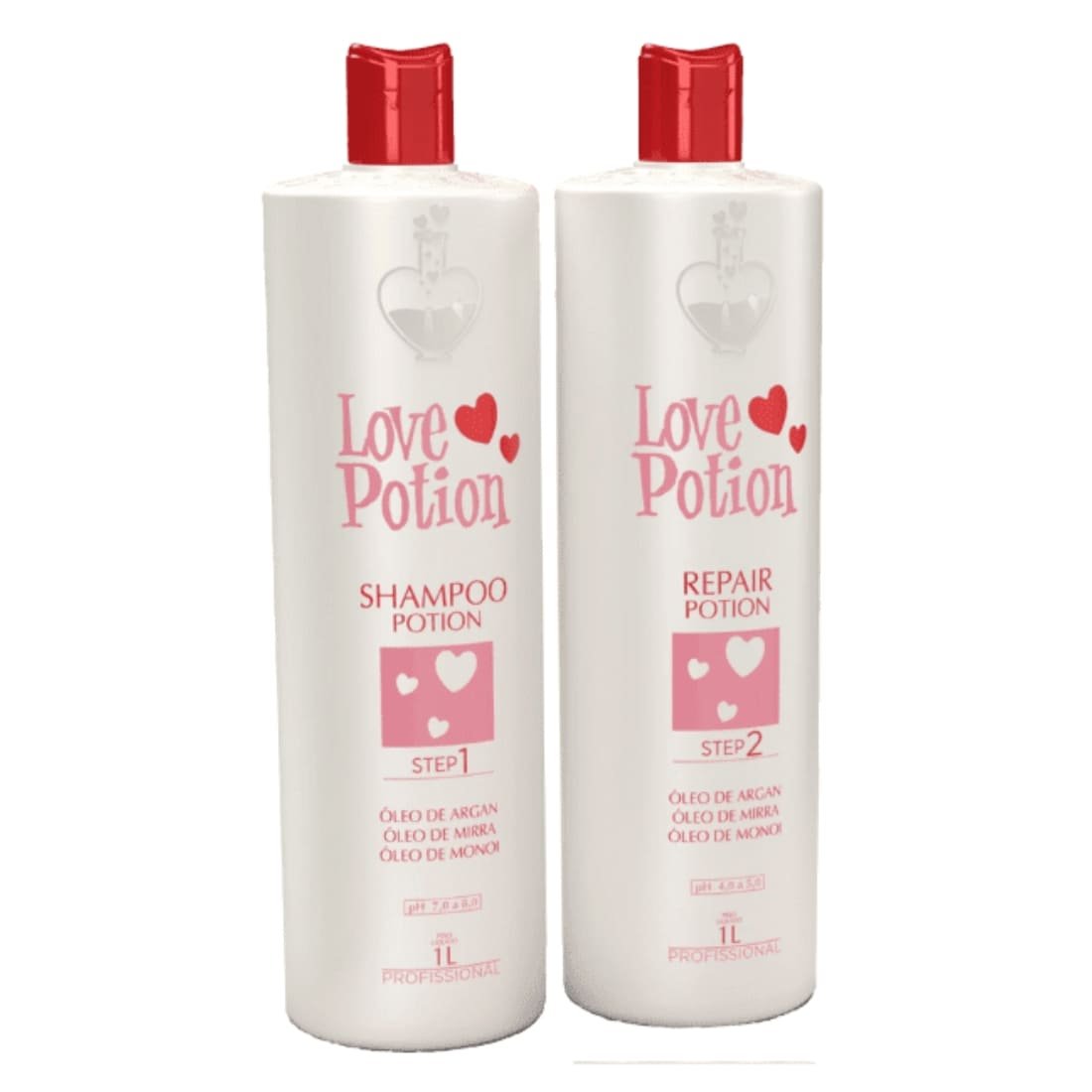 Brazilian Repair Argan Mirra Monoi Oils Keratin Treatment 2x1L - Love Potion_img1