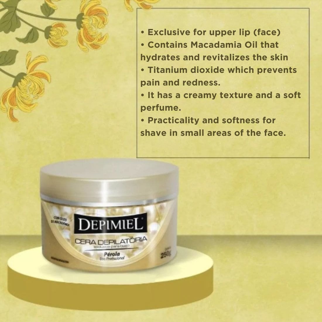 Brazilian Pearl Fluff Wax Macadamia Depilation Hair Removal Waxing 250g – Depimiel_img3 Brazilian Pearl Fluff Wax Macadamia Depilation Hair Removal Waxing 250g - Depimiel_img3