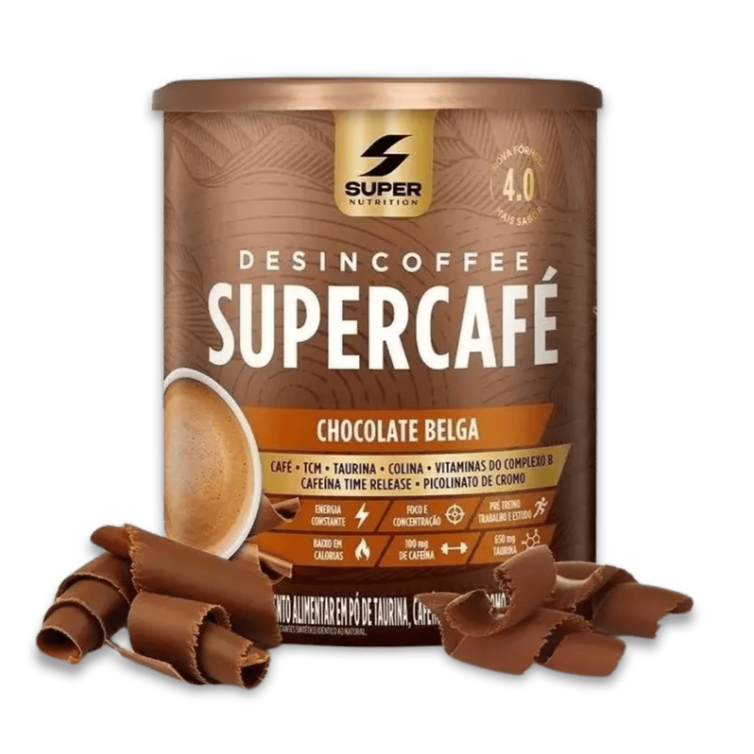 Desincoffee Supercafé Belgian Chocolate Flavor 4.0 220g - Super Nutrition-img8