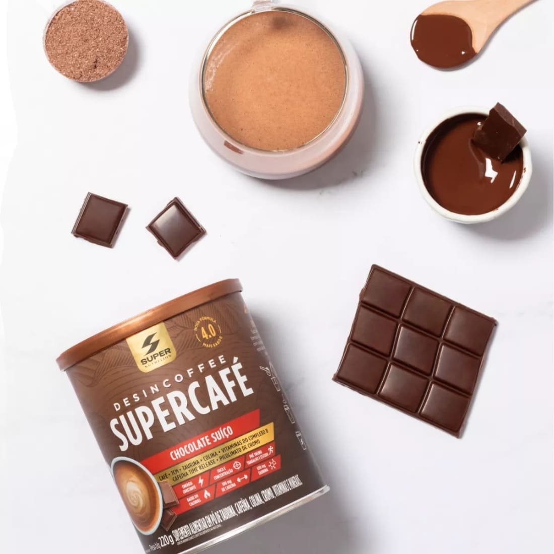Desincoffee Supercafé Swiss Chocolate Thermogenic 4.0 220g – Super Nutrition-img2 Desincoffee Supercafé Swiss Chocolate Thermogenic 4.0 220g - Super Nutrition-img2