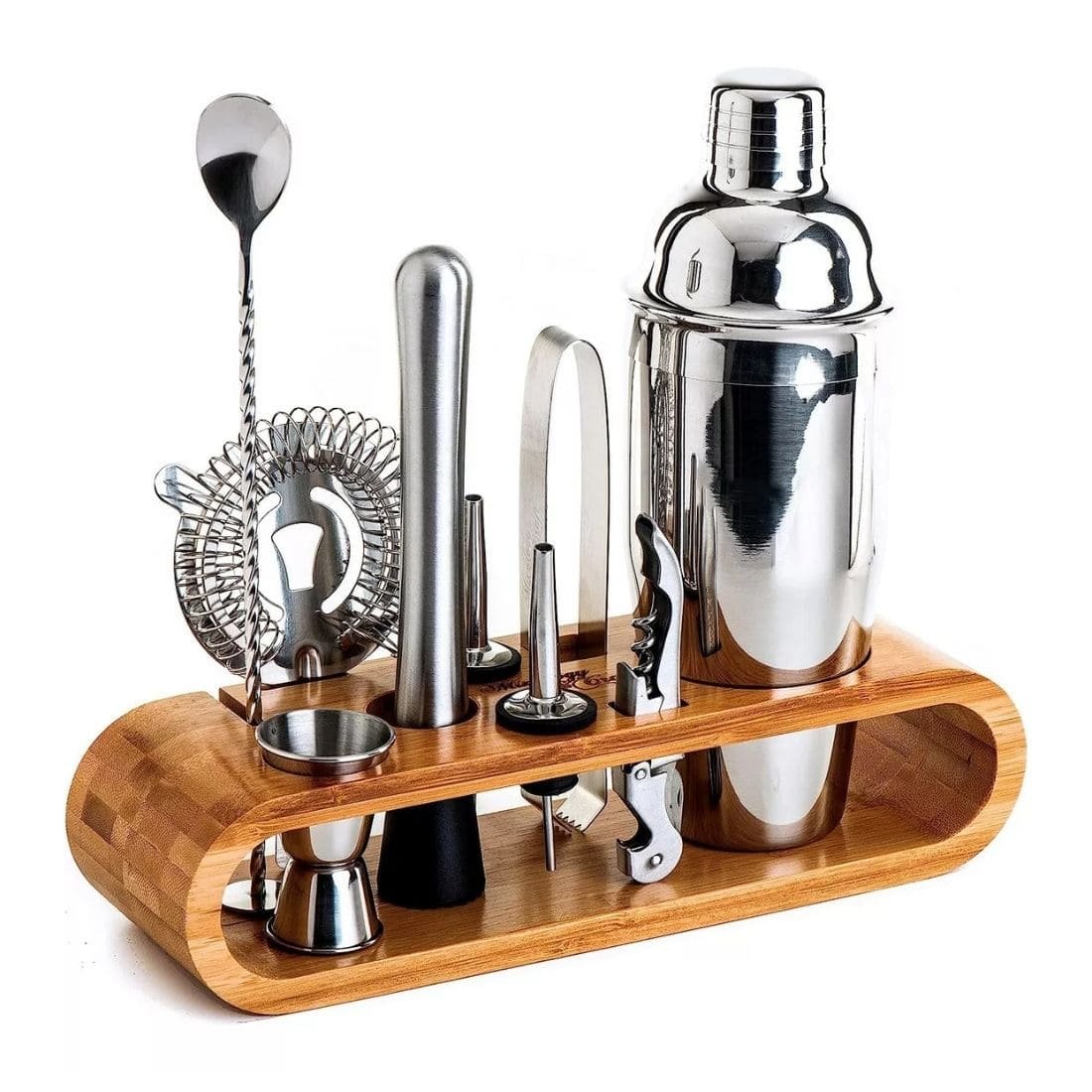 Everything You Need (Except the Booze) 10-Piece Bartender Set with All-Inclusive Top-Tier Cocktail Tools-img1